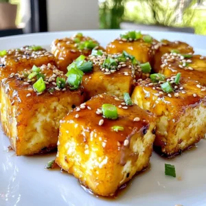 Air Fryer Crispy Teriyaki Tofu Bites Recipe