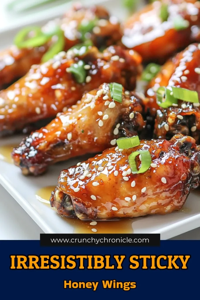 Indulge in these sticky honey garlic chicken wings, a perfect blend of sweet and savory! This easy honey garlic wings recipe features baked chicken wings with honey, ensuring guaranteed crispiness. Ideal as easy chicken wing appetizers for any occasion. Follow this step-by-step guide to create crispy honey garlic wings your friends and family will love. Save this recipe for your next gathering! #HoneyGarlicWings #ChickenWingsRecipe #Appetizers #EasyCooking