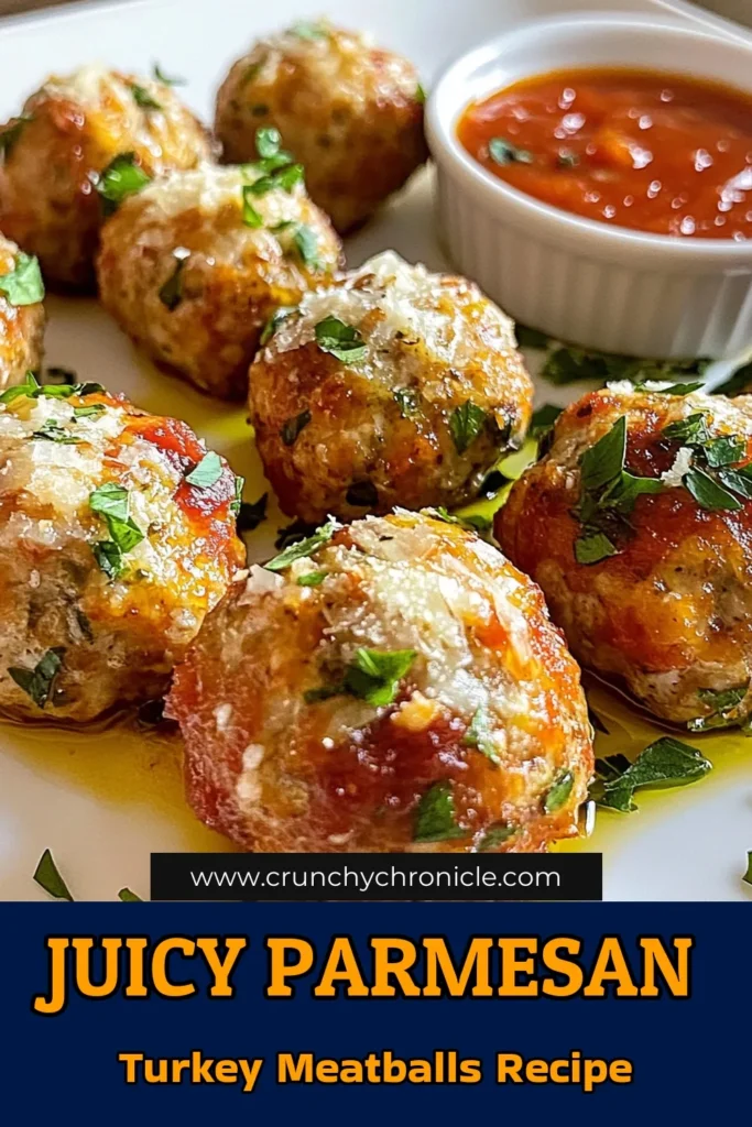 Discover the deliciousness of Parmesan Turkey Meatballs with this easy herb turkey meatballs recipe! Packed with flavor, these ground turkey meatballs are a healthier alternative to traditional Italian turkey meatballs. Perfect for any meal, they pair beautifully with marinara sauce or in a hearty sub. Try this healthy meatball recipe today for a tasty twist on a classic favorite! Save this recipe for later! #HealthyRecipes #Meatballs #TurkeyMeatballs #ParmesanRecipes