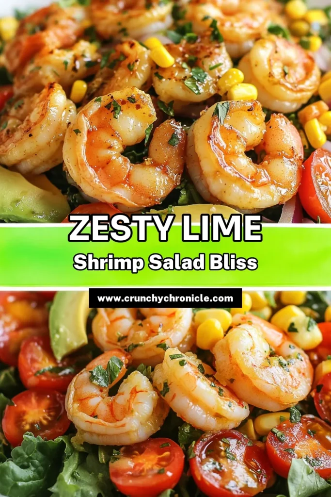 Discover the vibrant flavors of this zesty lime shrimp salad, a healthy shrimp salad recipe bursting with freshness! Featuring juicy shrimp marinated in lime, this shrimp salad with avocado is not only easy to prepare but also packed with nutritious ingredients. Perfect for a light meal or appetizer, try this easy shrimp salad recipe today and elevate your dining experience. Save this delicious lime shrimp marinated salad for your next meal! #ShrimpSalad #HealthyRecipe #AvocadoLovers #EasyMeals