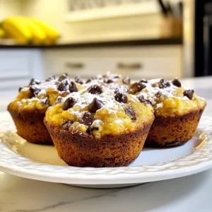 Chocolate Chip Banana Oat Muffins Delightful Treat