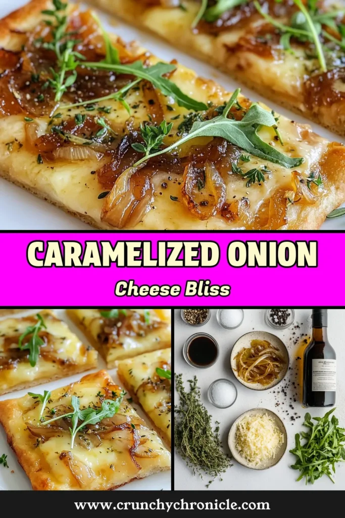 Discover the mouthwatering Caramelized Onion Gruyère Flatbread, an easy flatbread recipe that features delicious caramelized onions and creamy Gruyère cheese. This delightful pizza dough flatbread is perfect for any occasion and is sure to impress your guests. Easy to make and incredibly tasty, it's a must-try! Save this recipe for a delectable treat! #CaramelizedOnionFlatbread #GruyèreCheeseRecipes #EasyFlatbreadRecipe #PizzaDoughFlatbread