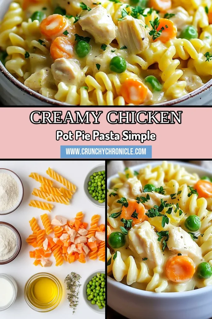 Discover the ultimate comfort dish with this Instant Pot Chicken Pot Pie Pasta recipe! Perfect for busy weeknights, this easy Instant Pot dinner combines tender chicken, creamy sauce, and pasta for a satisfying meal. Enjoy a delicious twist on classic chicken recipes that your family will love. Get your Instant Pot ready and whip up this creamy chicken pasta in just 30 minutes. Save this recipe now and bring comfort to your table! #InstantPotRecipes #ChickenPasta #QuickDinnerIdeas #EasyRecipes