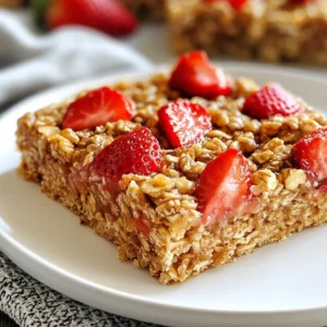 Strawberry Oatmeal Breakfast Bars Nutritious and Tasty