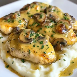 Creamy Garlic Mushroom Chicken Flavorful Dinner Option