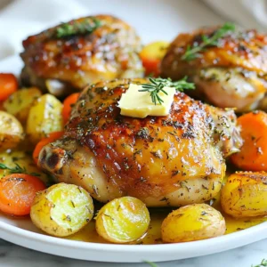Herb Butter Roasted Chicken Thighs Flavorful Delight