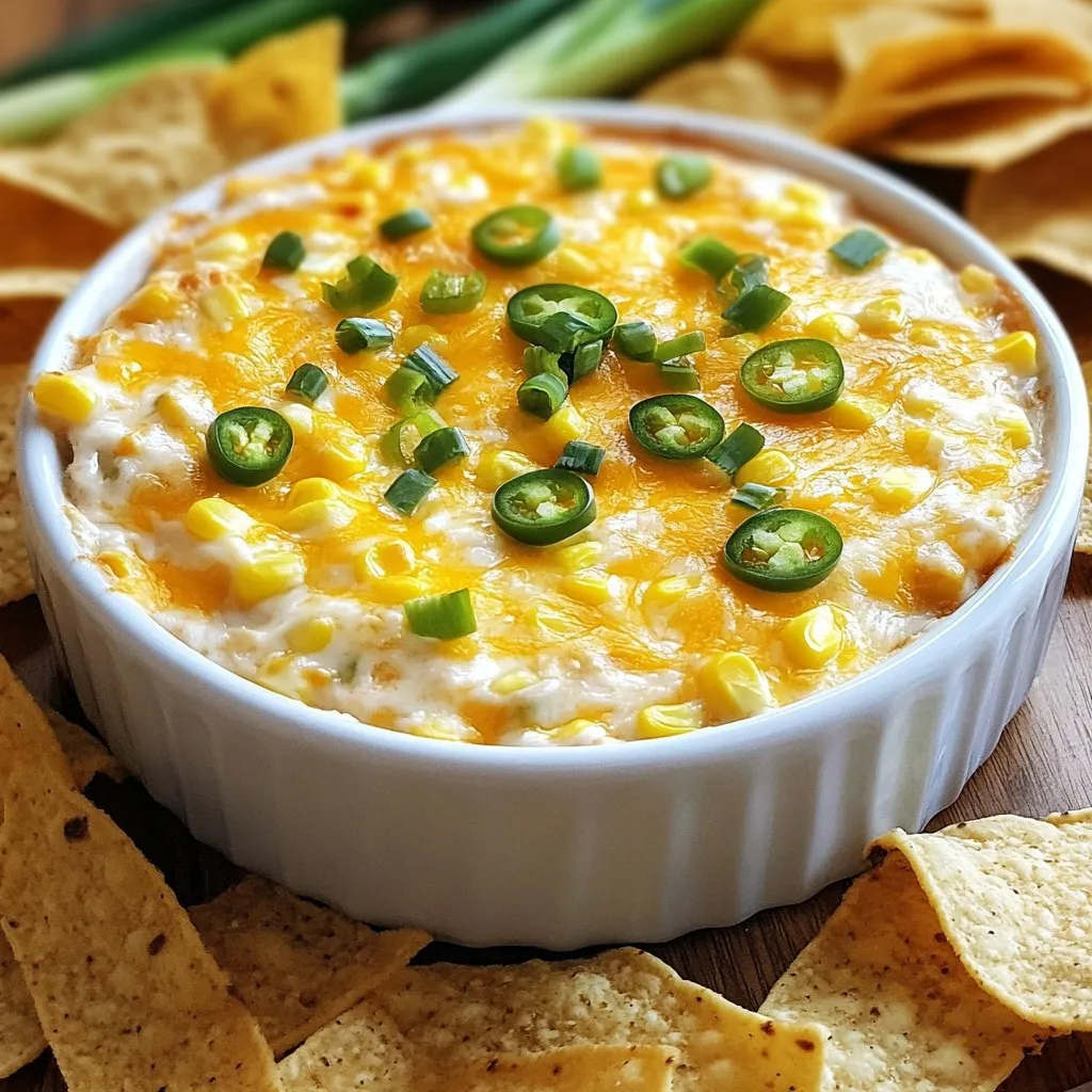 Cheesy Jalapeño Corn Dip Savory Delight for Parties