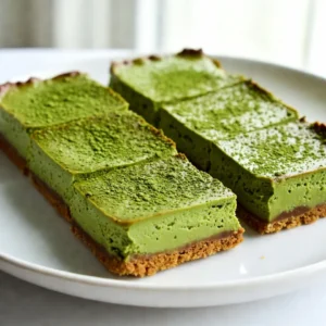 Matcha Cheesecake Bars Delightful and Easy Recipe