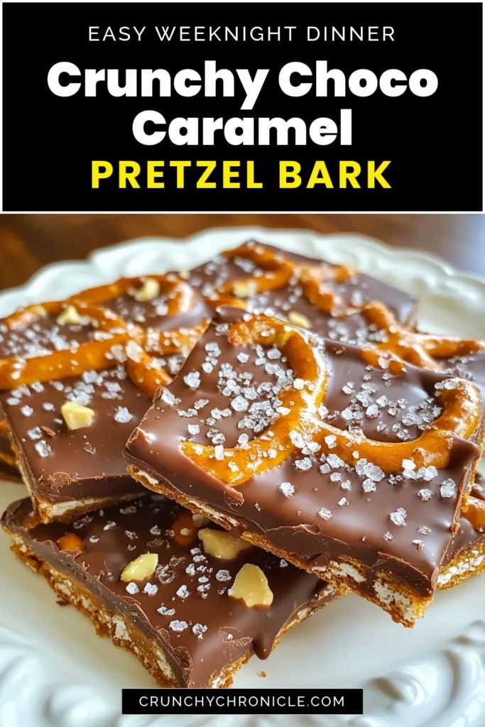 Indulge in the sweet and salty goodness of Choco-Caramel Pretzel Bark with this easy Pretzel Bark Recipe! Discover how to make pretzel bark that’s perfect for chocolate lovers. This chocolate caramel snack combines crunchy pretzels, rich chocolate, and gooey caramel for a delightful treat. Perfect for parties or a quick dessert! Click to grab the recipe and start creating this delicious treat today! #ChocoCaramel #PretzelBarkRecipe #EasyDesserts #ChocolateSnack
