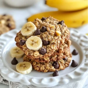 Chocolate Chip Banana Oatmeal Cookies Delightful Treat