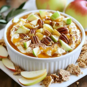 Caramel Apple Cheesecake Dip Creamy and Delicious Snack